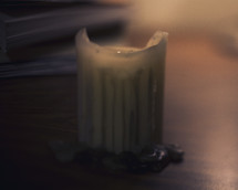 melting candle 