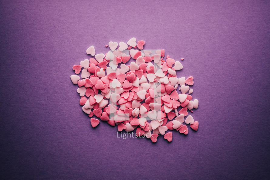 heart shaped sprinkles 