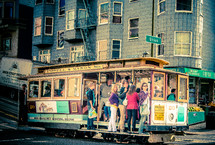 people on a trolley 