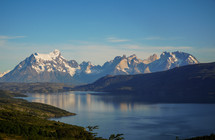 Patagonia Mountain Lake Landscape