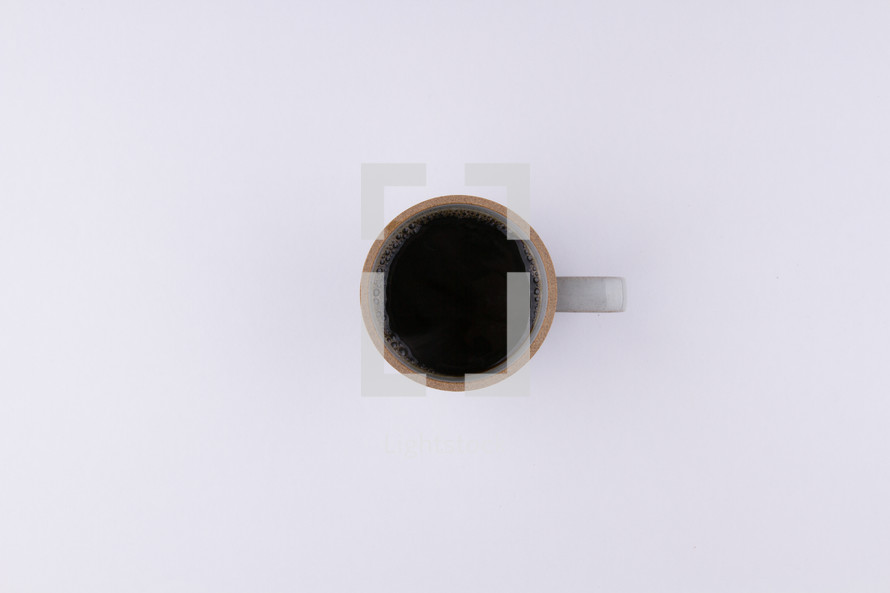 black coffee in a mug