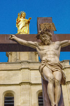 Statue of Jesus on the cross - crucifixion