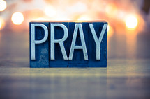 Pray sign 