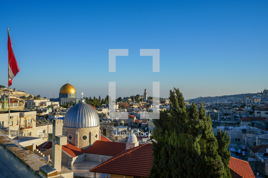 Old City Jerusalem at Sunset 