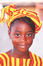 girl child in traditional clothing 