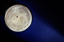 Moon from Pint Of Beer on Night