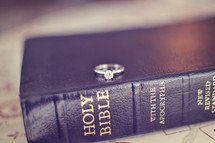 engagement ring Holy Bible 