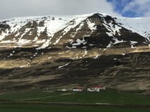small valley town in Iceland 