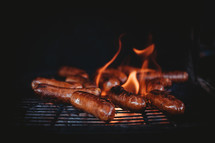 grilling sausage 