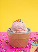 ice cream with sprinkles 