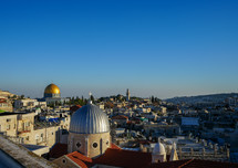 Cityscape of Jerusalem at Sunset