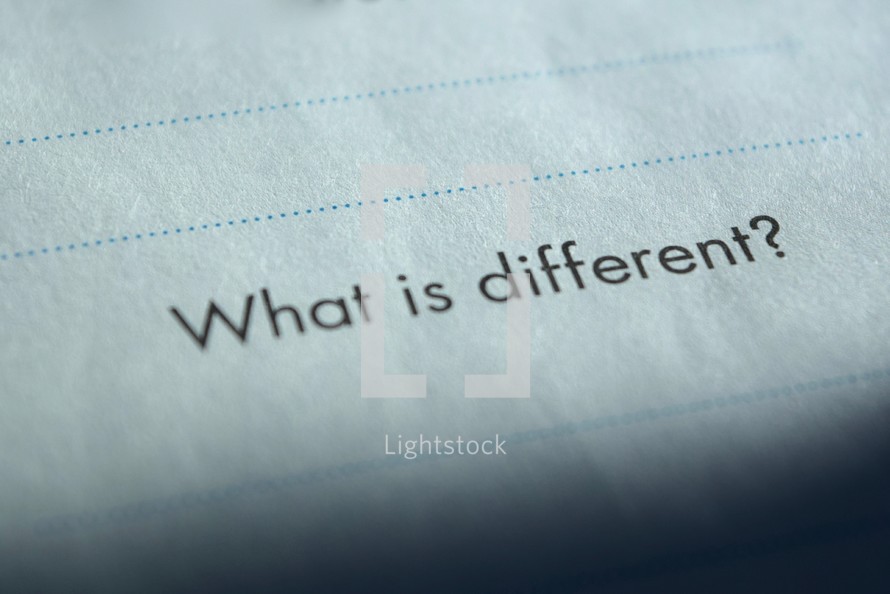 What is different? 