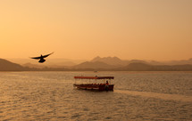 a water taxi in India 