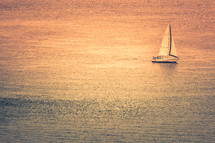 yacht sailboat on the ocean 