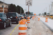 road construction cones 