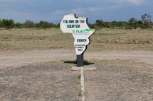 Equator sign 