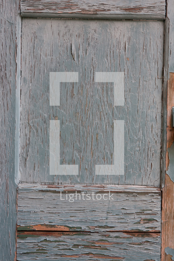 Weathered wooden door.
