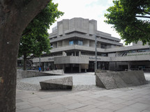 LONDON, UK - CIRCA JUNE 2017: The Royal National Theatre designed by Sir Denys Lasdun is a masterpiece of new brutalist architecture