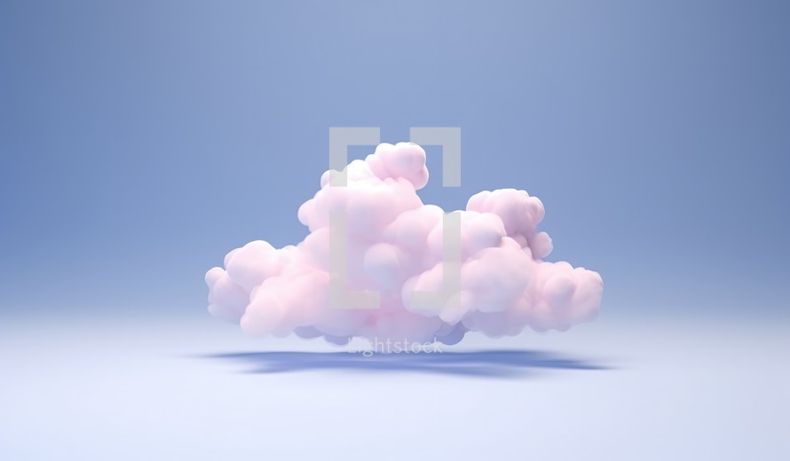 Cloud in the sky. 3d rendering. Computer digital drawing.