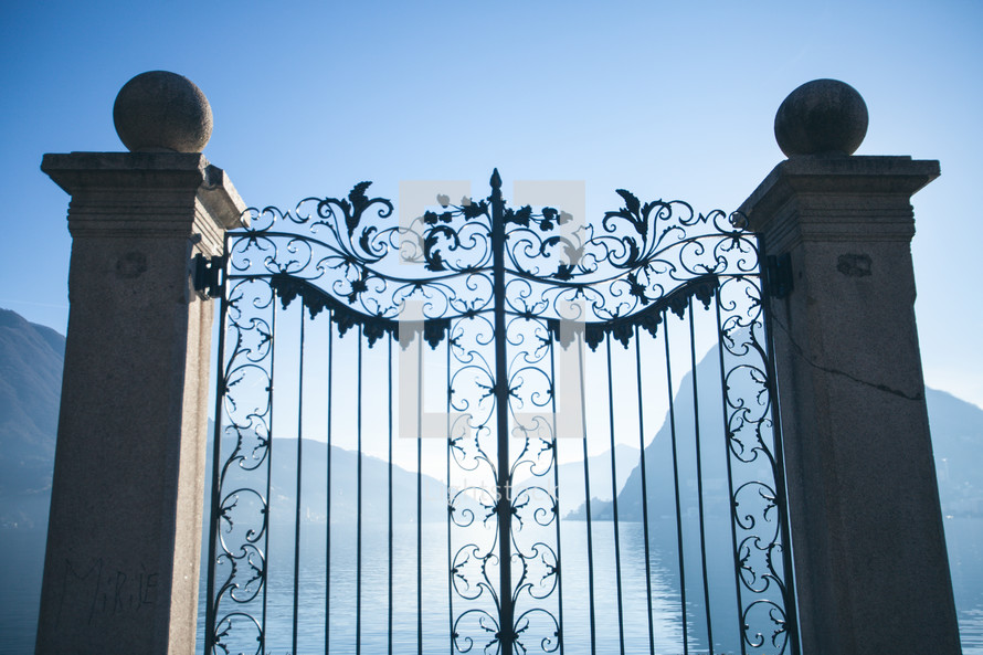 ornate metal gate