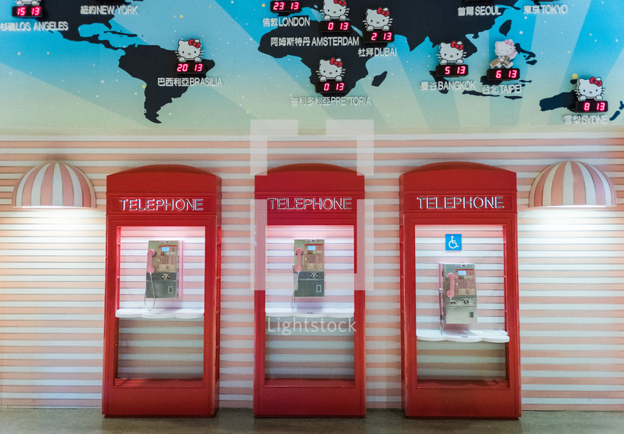 telephone booths 