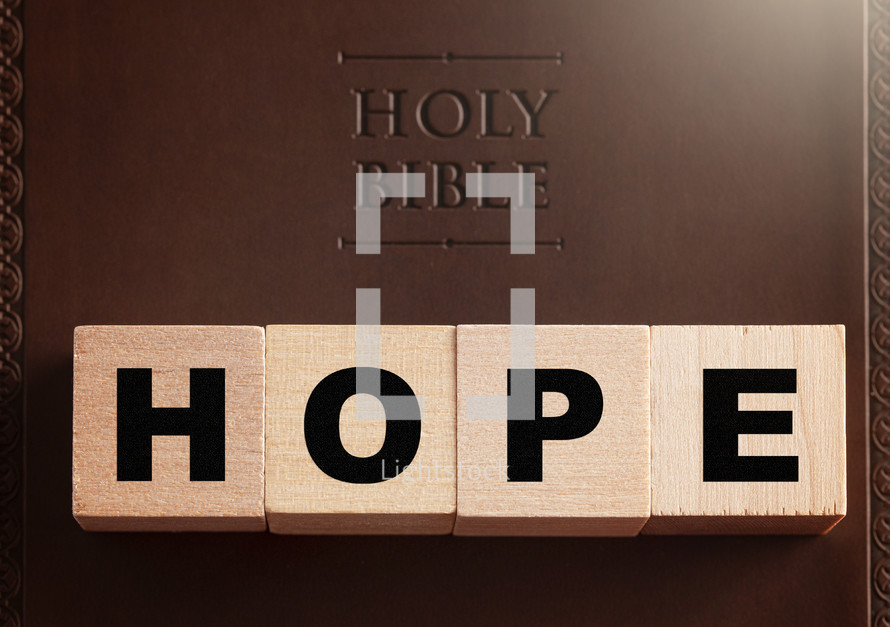 Holy Bible and word hope