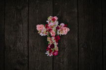cross of flowers 