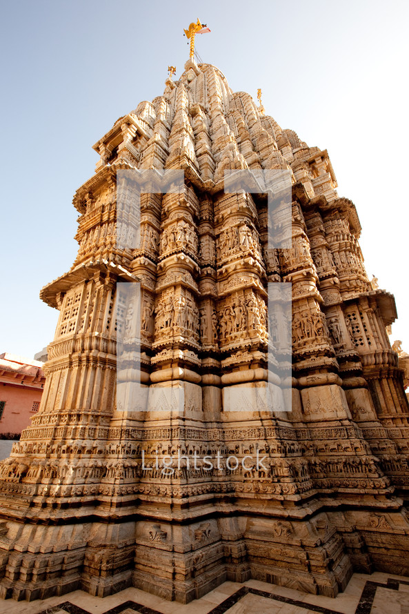 ornate tower in India