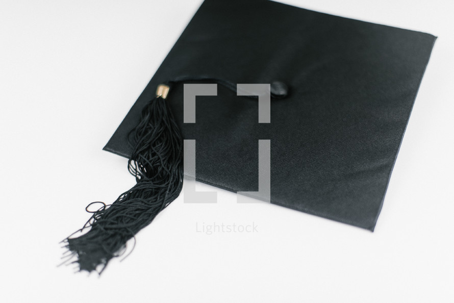 graduation cap on a white background 