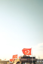 Turkish flags 