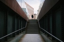 stairs, stairway, up, walking, subway,  city, urban 