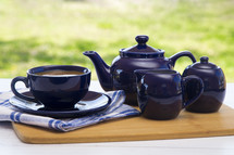 Tea Set with a Hot Drink