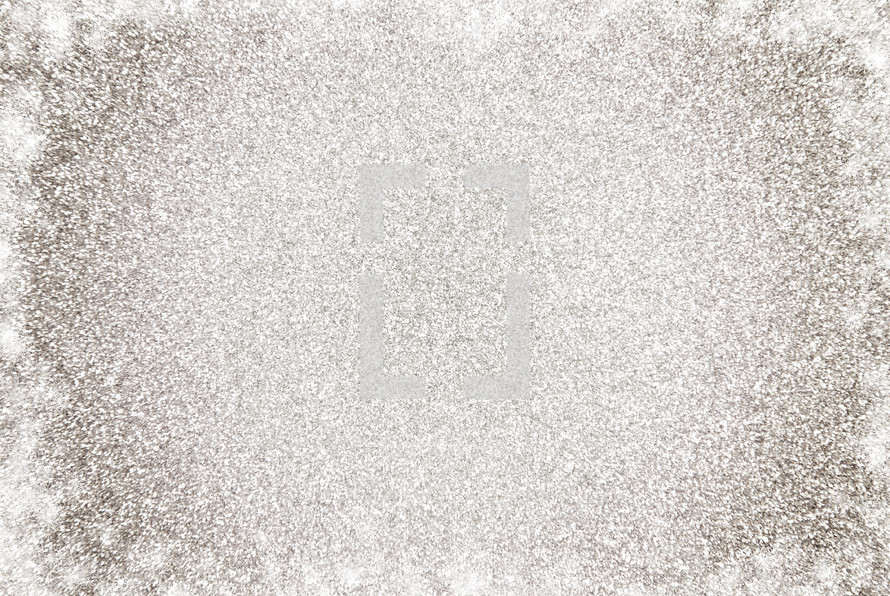Simple Silver Glitter Background with frost 