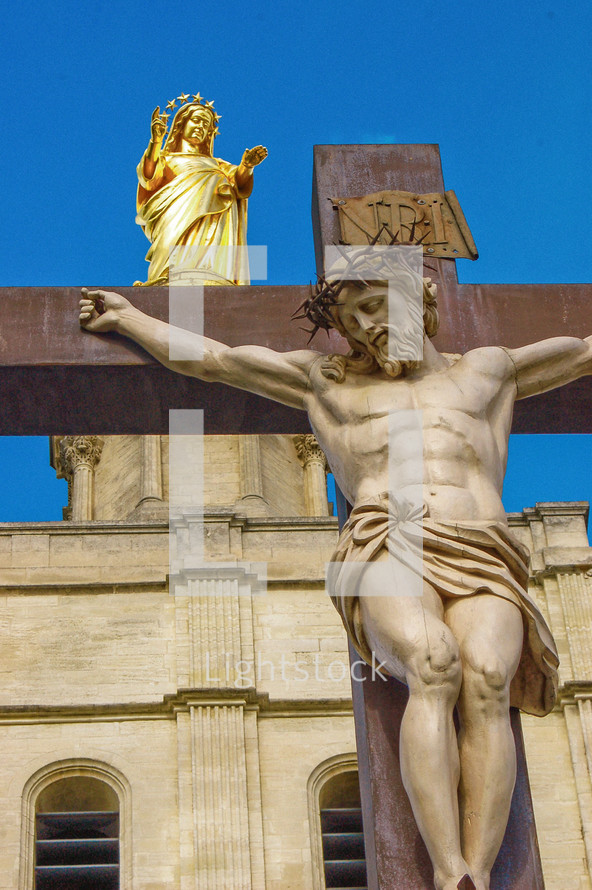 Statue of Jesus on the cross - crucifixion