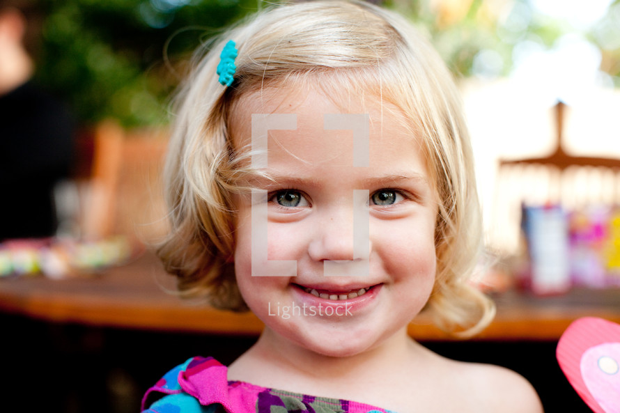 smiling toddler girl 