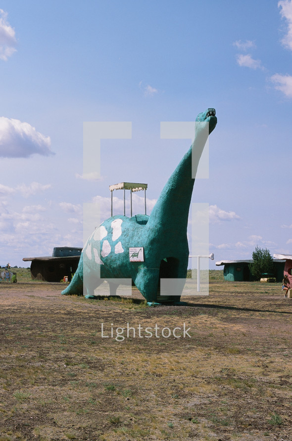 flinstone dinosaur statue 