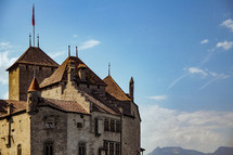 stone castle in Switzerland 