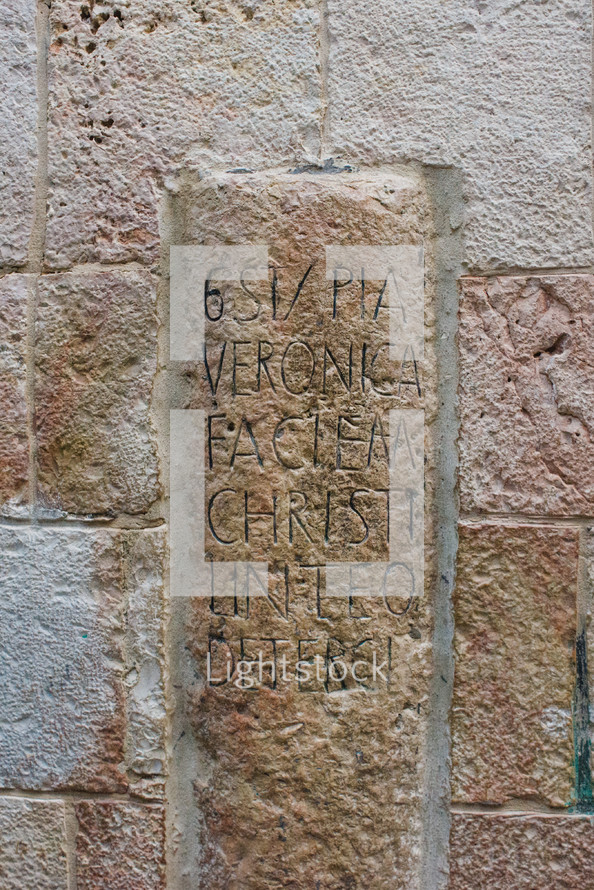 engraved sign in stone 