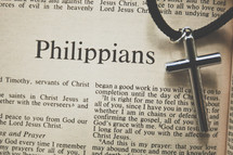 Philippians and a cross necklace 