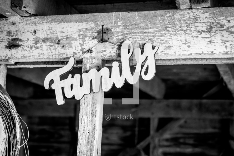family sign 