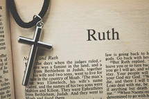 Ruth and a cross necklace 