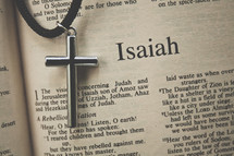 Isaiah and a cross necklace 