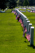 tombstones of fallen soldiers