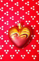 red heart ornament 