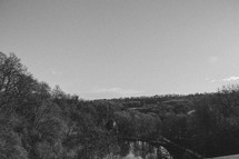 View from Tucking Mill Viaduct, Black & White
