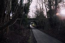 road through a bridge tunnel
