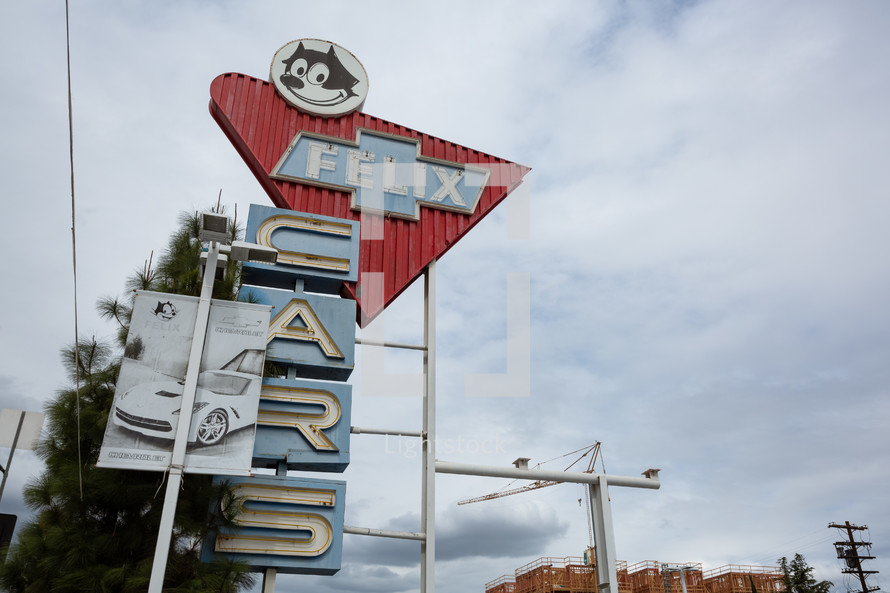 cars - used cars sign 