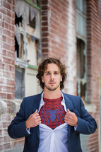 undercover super hero - spiderman