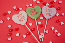 Valentine lollipops