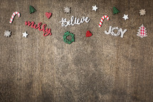 Merry, Believe, Joy border 